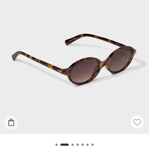 NWT Tortoise Shell Round Sunglasses Slim Oval